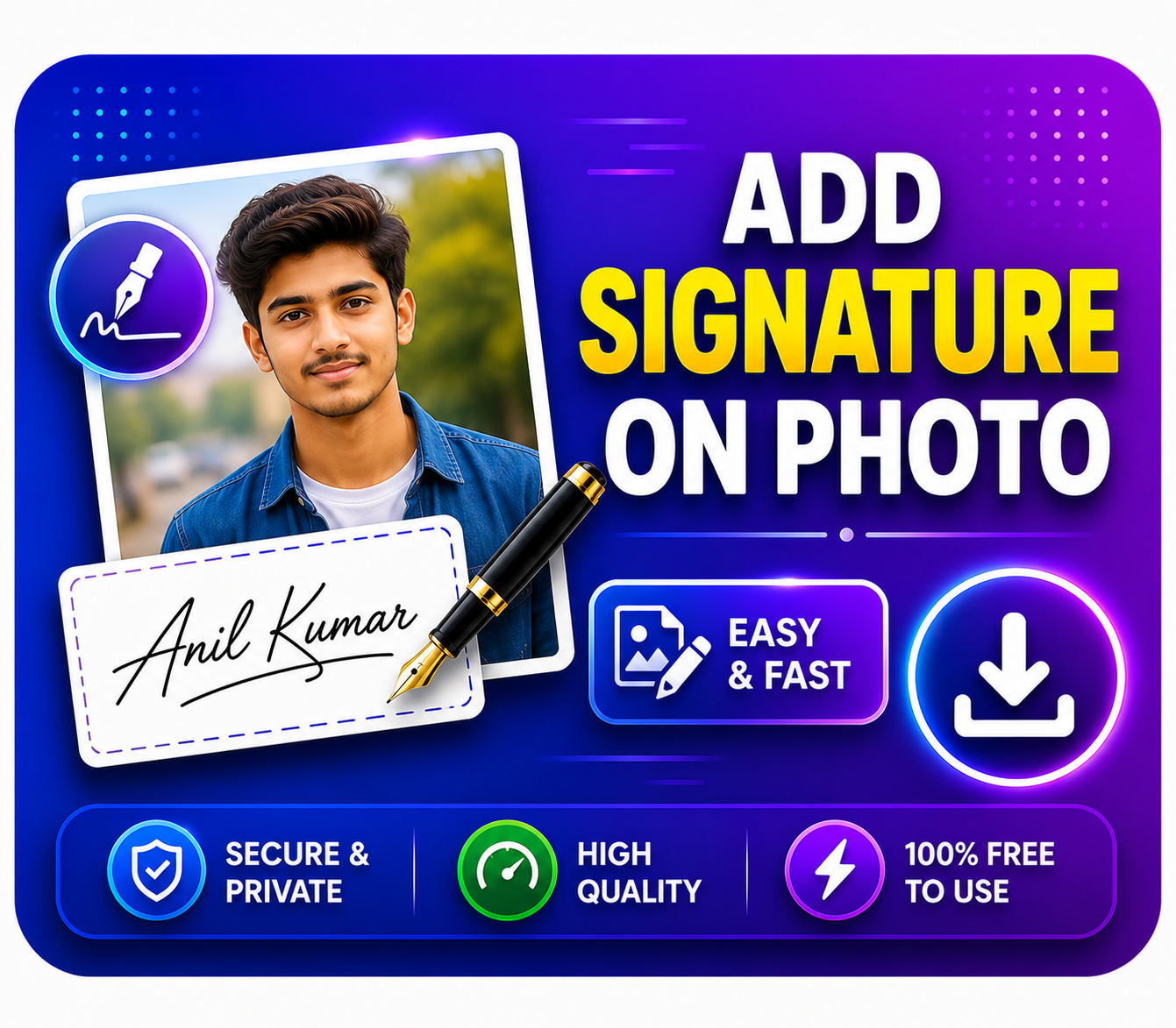 ADD Signature On Photo
